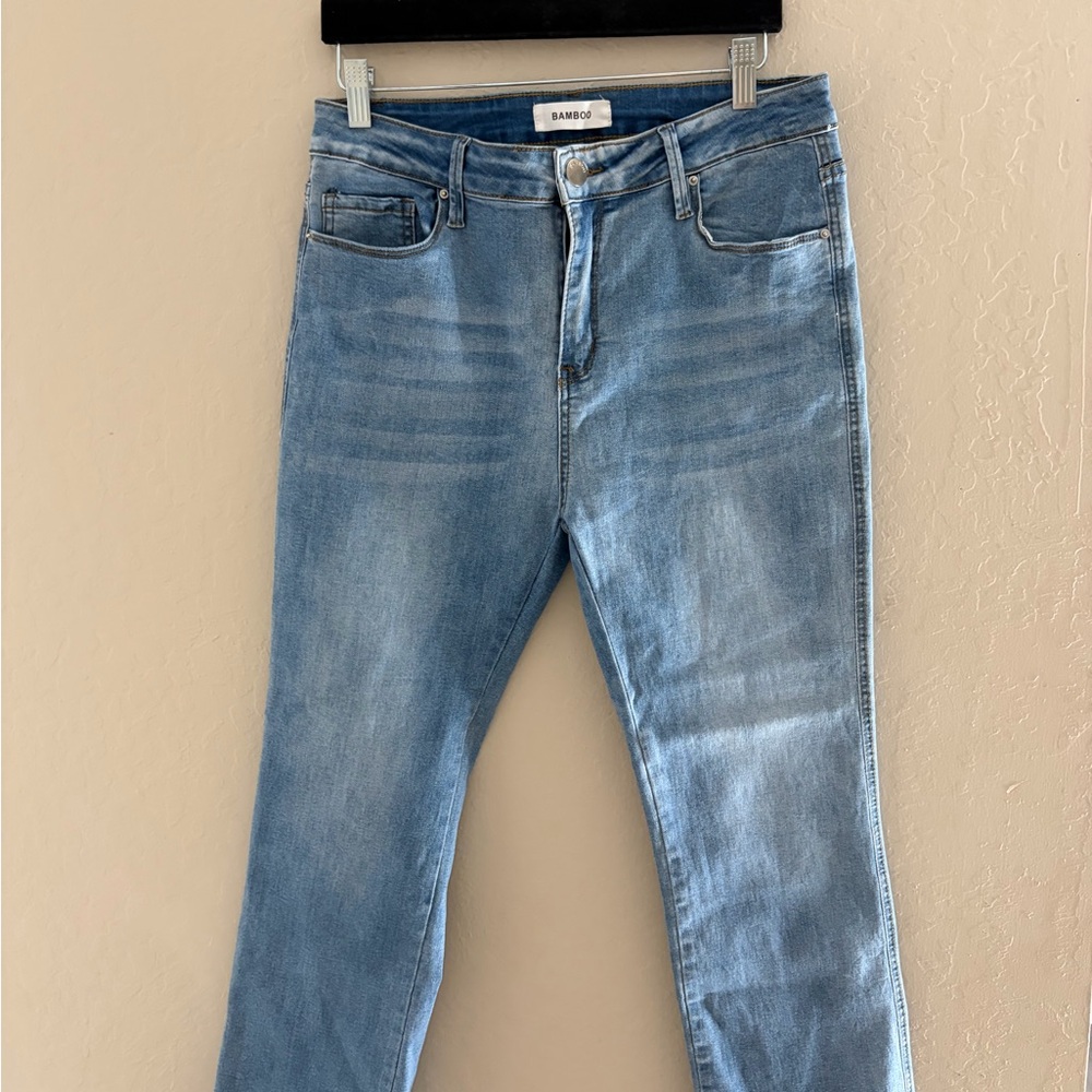 BAMBOO Women's Blue Skinny Jeans